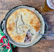 Bratwurst Beer and Cheddar Pot Pie