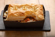 Bratwurst, Beer & Cheddar Pot Pie